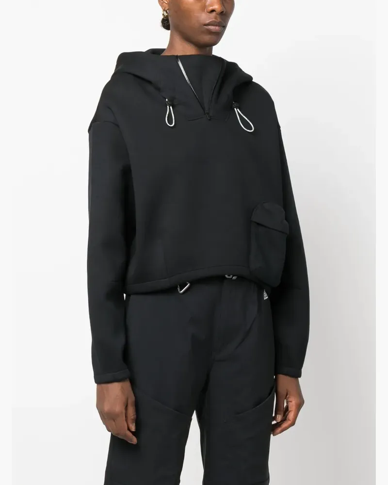 Nike Hoodie mit Kordelzug - Schwarz Schwarz