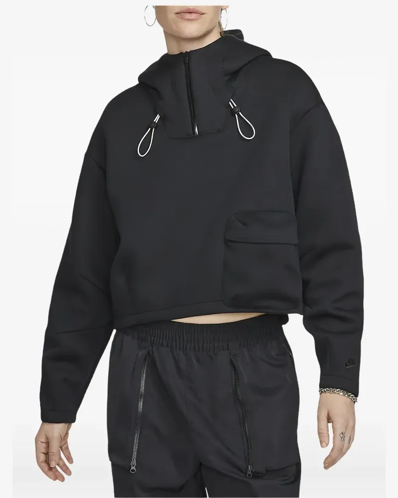 Nike Hoodie mit Kordelzug - 010 BLACK/BLACK 010