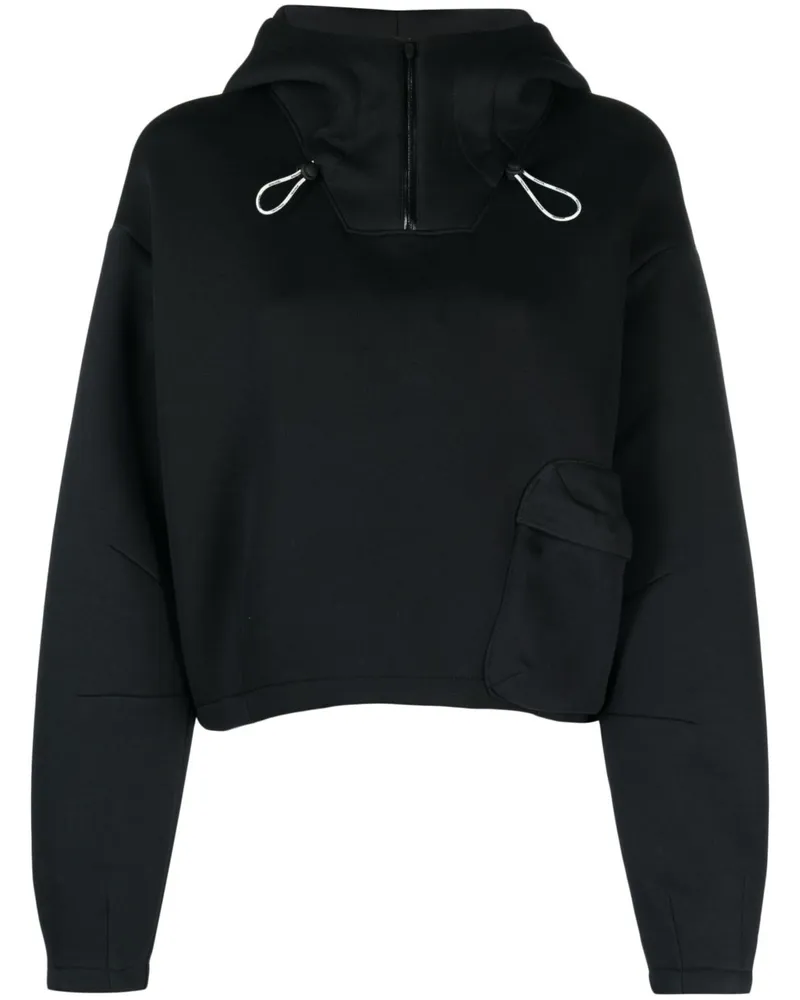 Nike Hoodie mit Kordelzug - 010 BLACK/BLACK 010