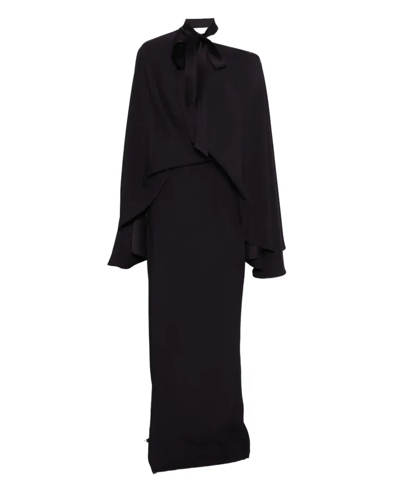 Taller Marmo Brooks Maxikleid mit Schleifenkragen - Violett Violett