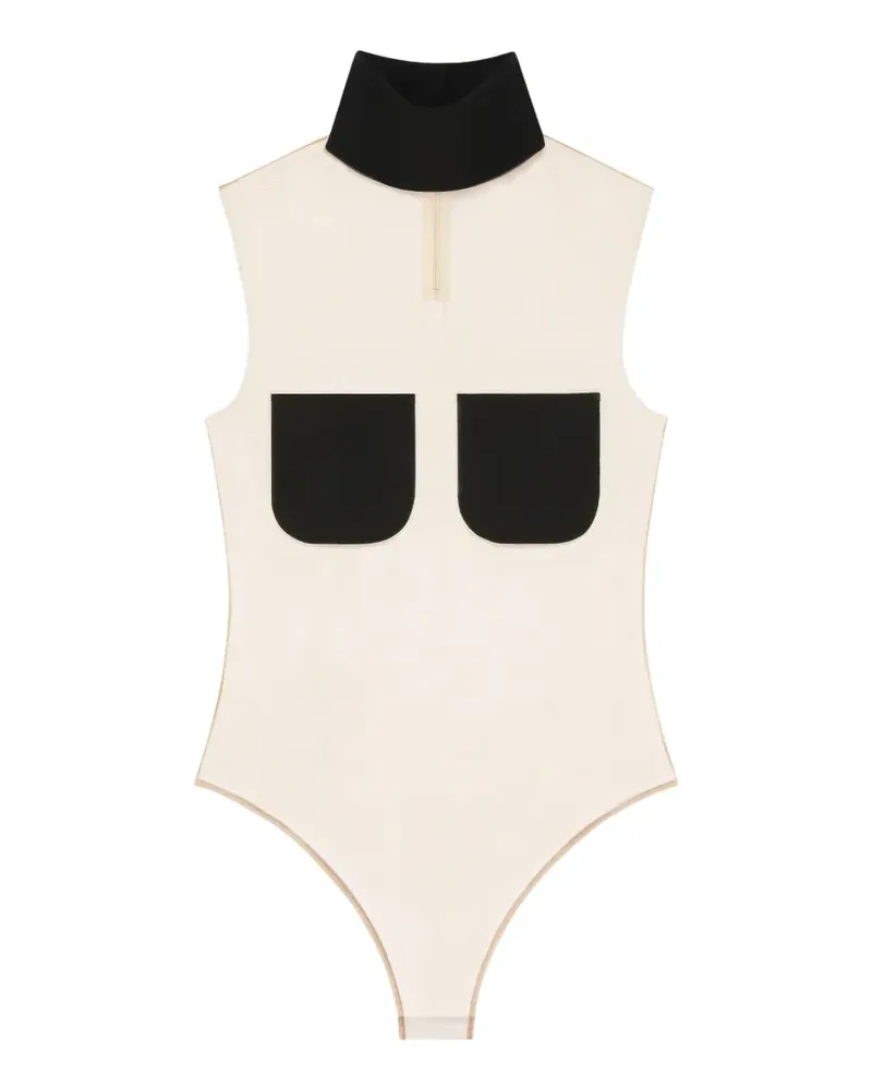 Courrèges Illusion Body mit zwei Taschen - Schwarz Schwarz