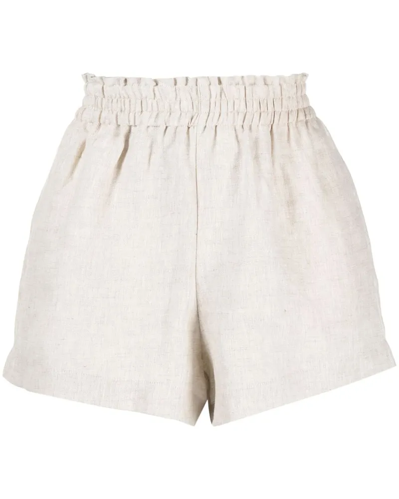 Reformation Shorts aus Leinen - Nude Nude