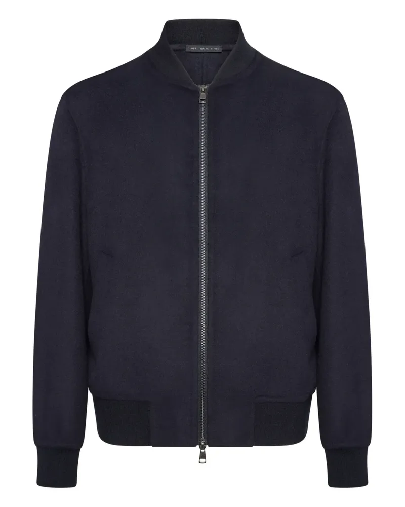 Low Brand Bomberjacke mit Reißverschluss - Blau Blau