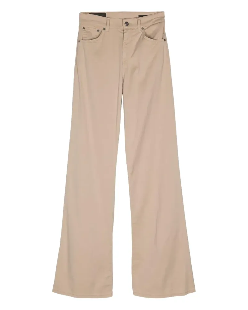 Dondup Hose mit Logo-Patch - Nude Nude