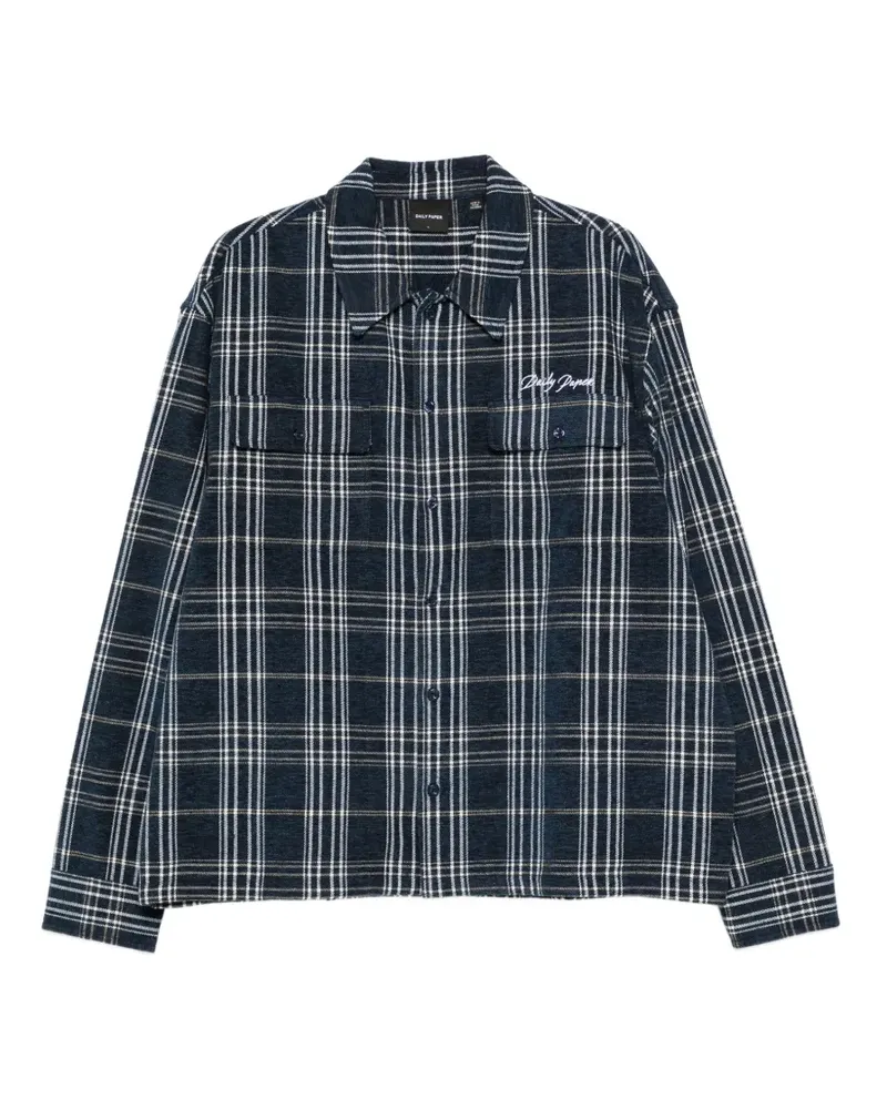 Daily Paper plaid flap-pocket shirt - Blau Blau