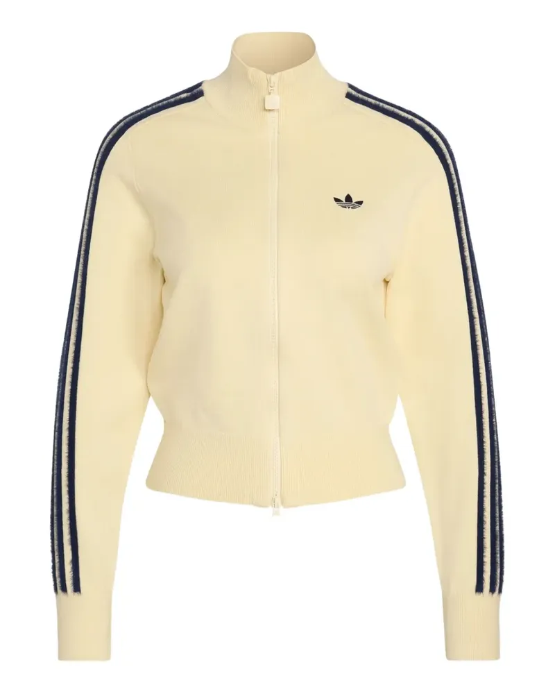 adidas Gestreiftes Firebird Sweatshirt - Gelb Gelb