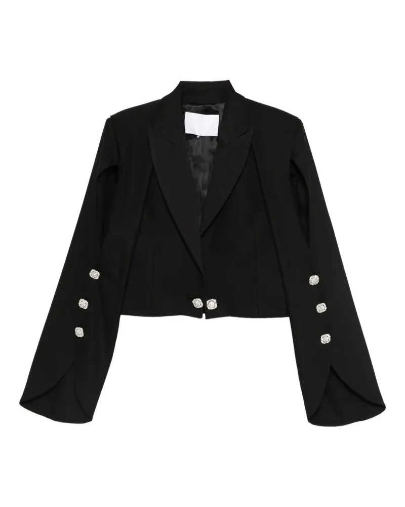 COSTARELLOS Blazer mit steigendem Revers - Schwarz Schwarz