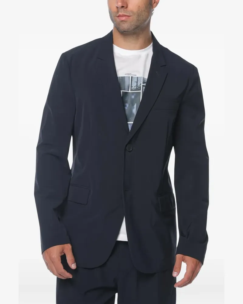 Emporio Armani single-breasted blazer - Blau Blau