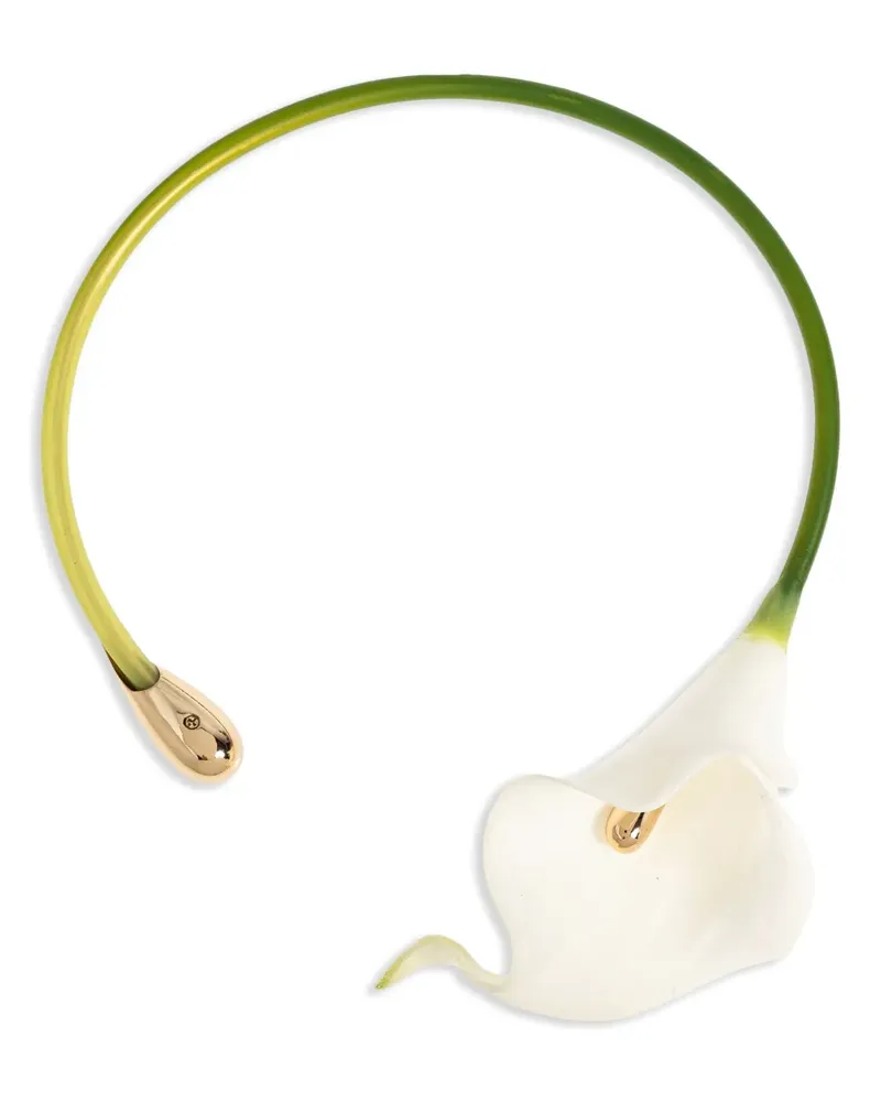 Cult Gaia Calla Lily Choker - Weiß Weiß