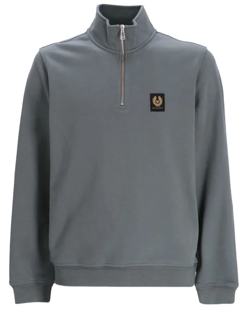 Belstaff Sweatshirt mit Logo-Applikation Grün