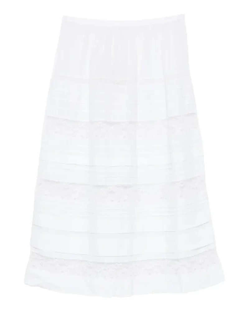 DÔEN Sidra midi skirt - Weiß Weiß