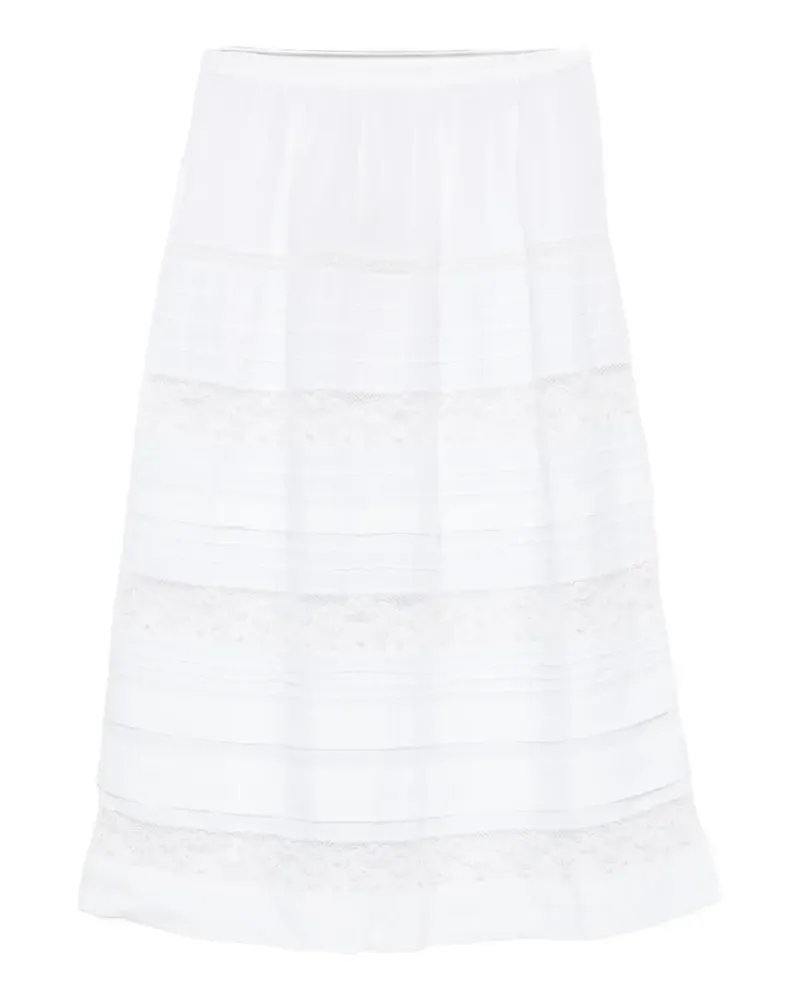 DÔEN Sidra midi skirt - Weiß Weiß