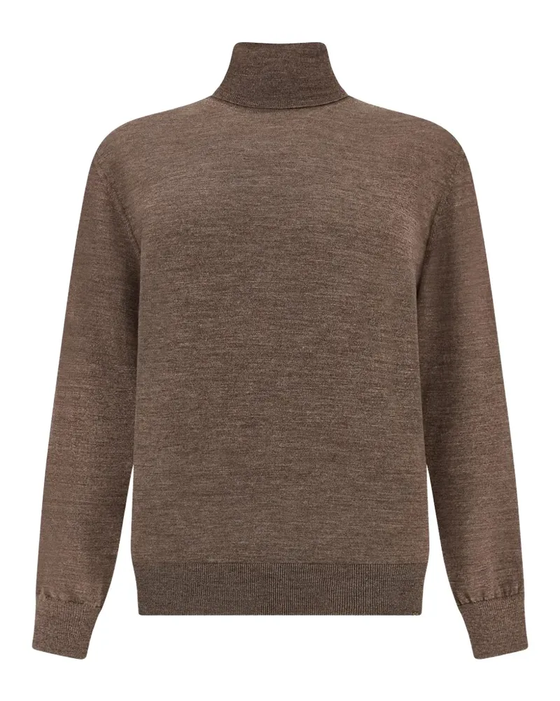 Paul & Shark Rollkragenpullover aus Merinowolle - Braun Braun