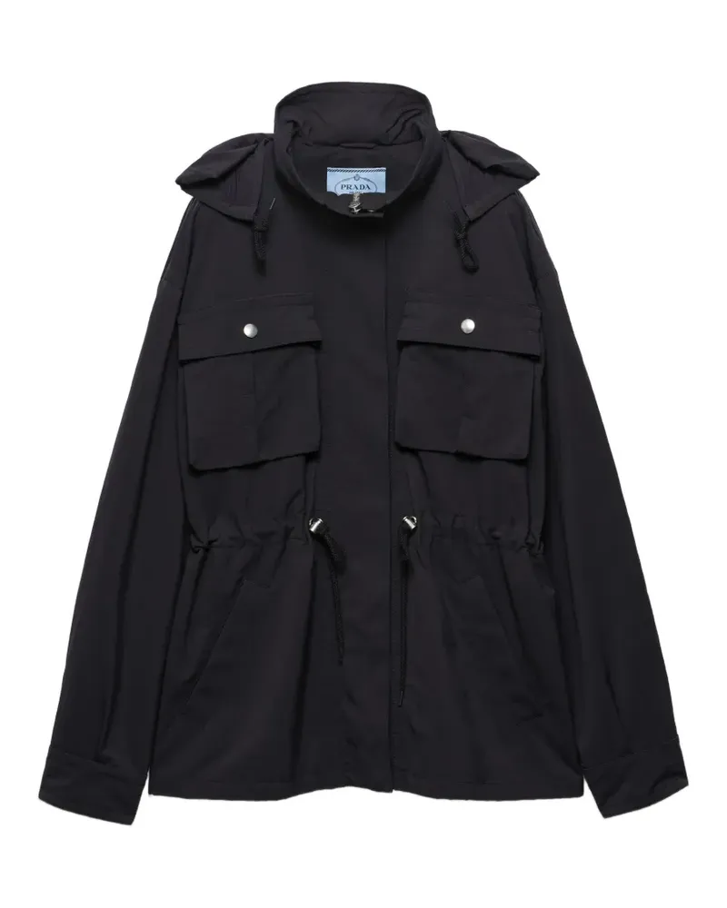 Prada Parka aus Funktionsstoff - Schwarz Schwarz