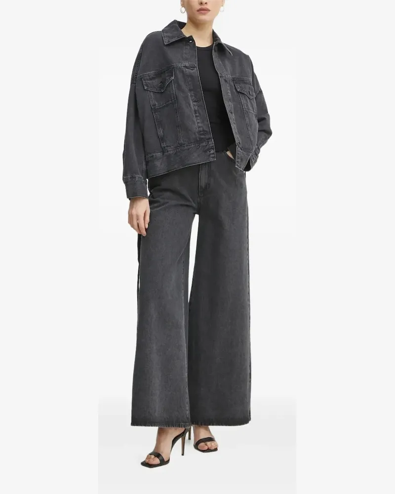Liviana Conti Jeans mit weitem Bein - Grau Grau