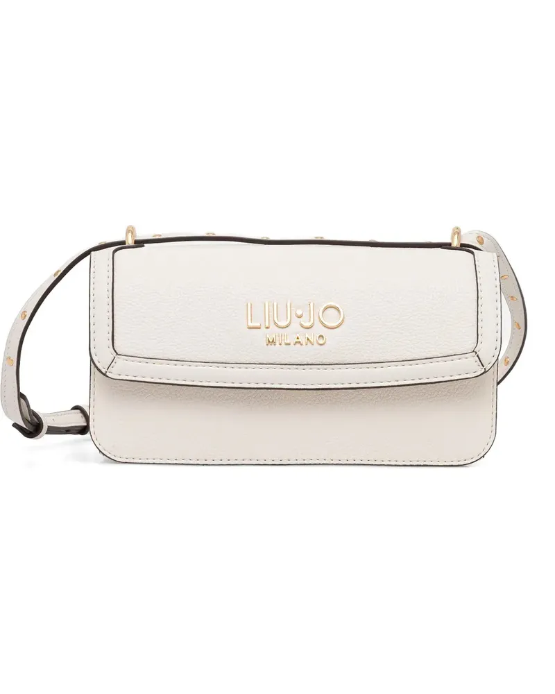 Liu Jo logo-lettering studded satchel - Weiß Weiß