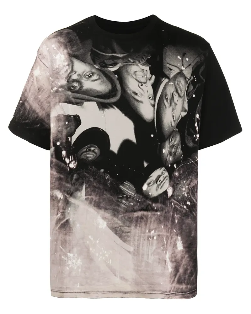 FourTwoFour on Fairfax T-Shirt mit Wu-Tang-Print - Grau Grau