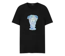 Medusa Gallery T-Shirt mit Stickerei - Schwarz