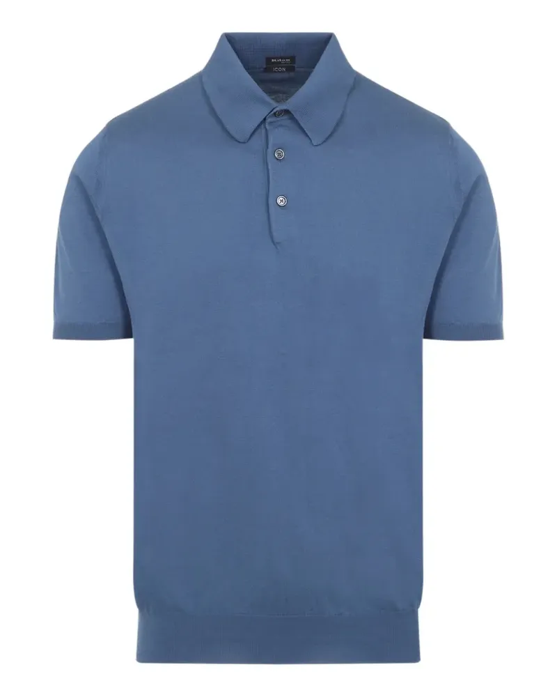 Kiton buttoned polo shirt - Blau Blau