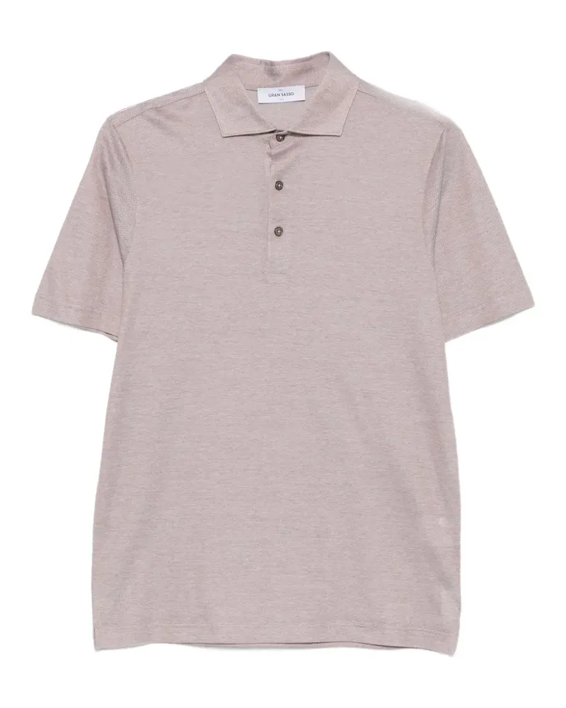 Gran Sasso Poloshirt mit kurzen Ärmeln - Rosa Rosa