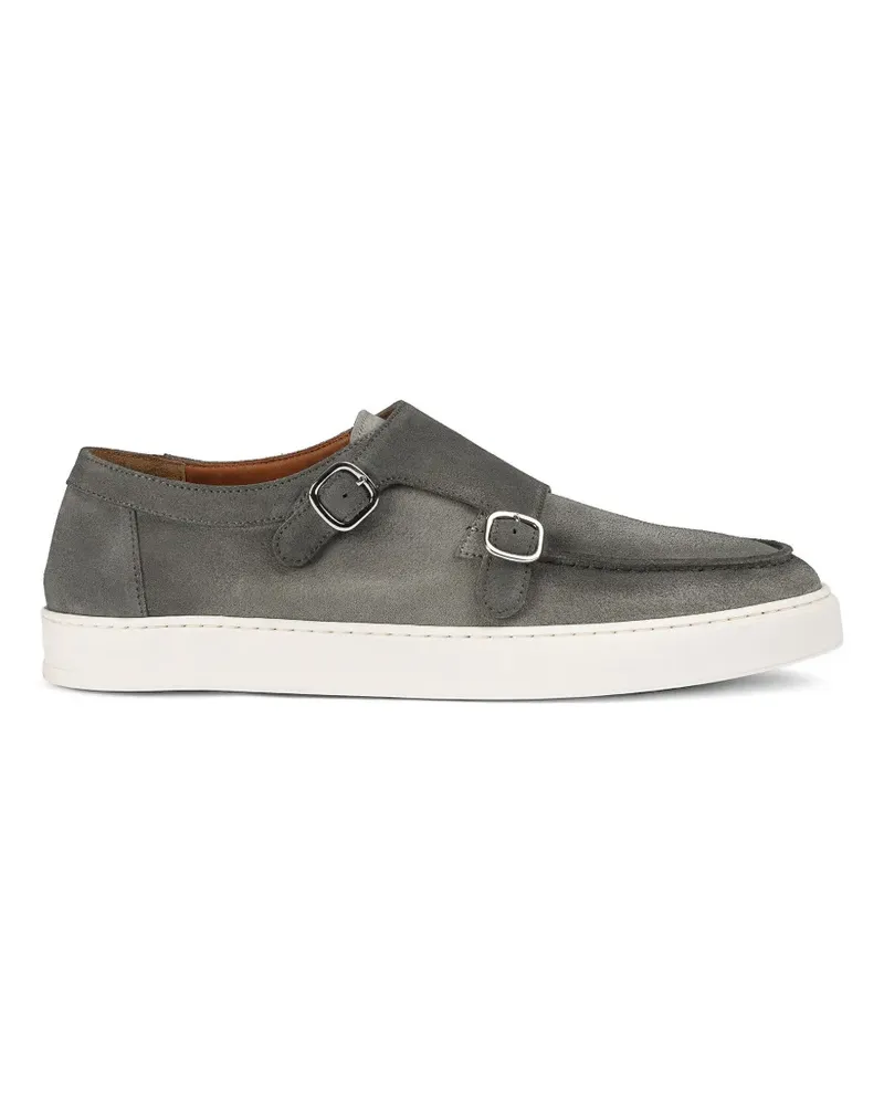 Doucal´s suede double-buckle loafers - Grau Grau