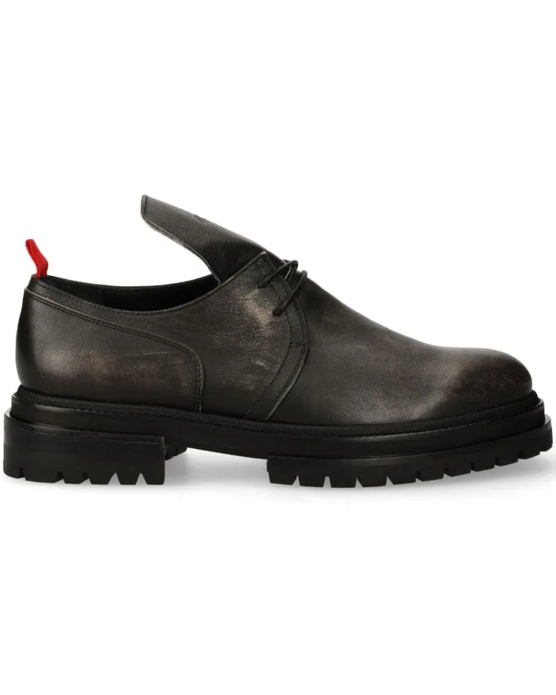 FourTwoFour on Fairfax Derby-Schuhe aus Leder - Schwarz Schwarz