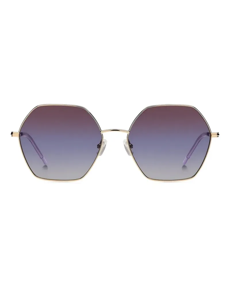 HUGO BOSS Sonnenbrille mit sechseckigem Gestell - Gold Gold