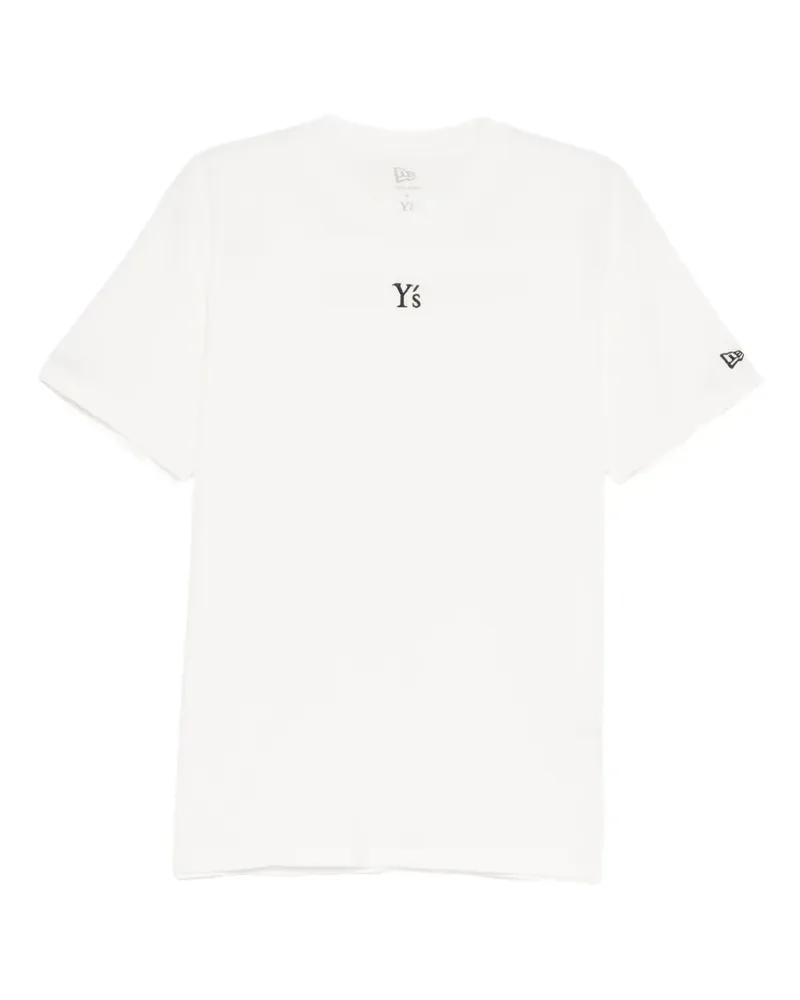 Yohji Yamamoto New Era T-Shirt mit Logo-Stickerei - Weiß Weiß