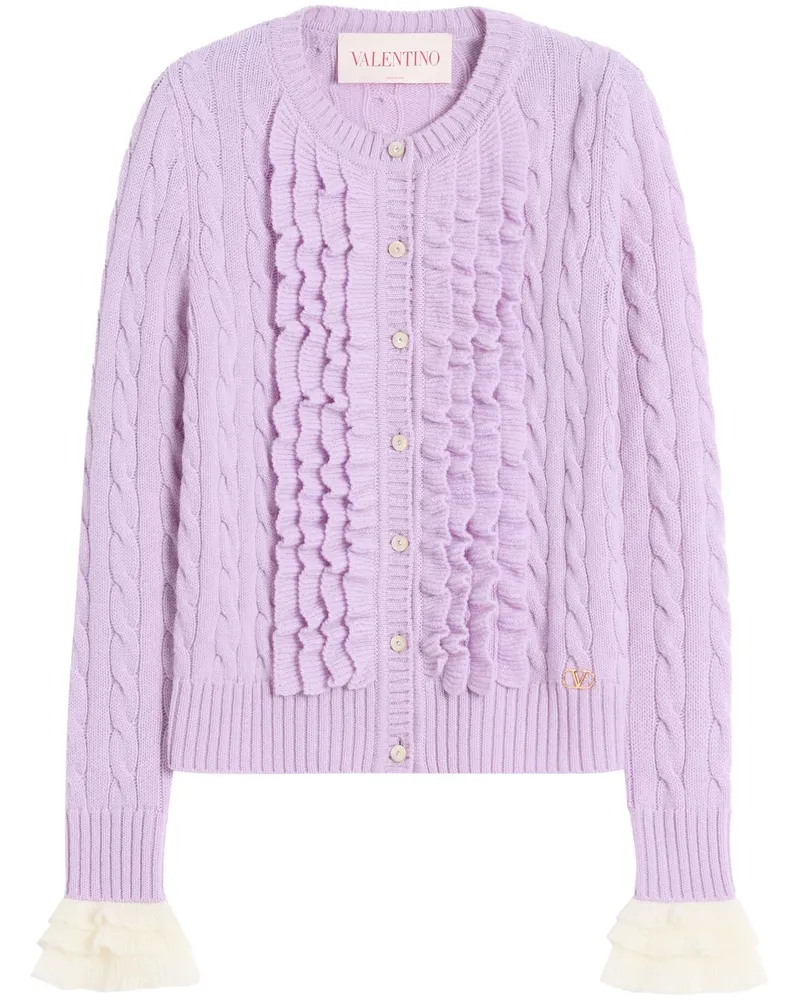 Valentino Garavani Cardigan aus Wolle - Violett Violett