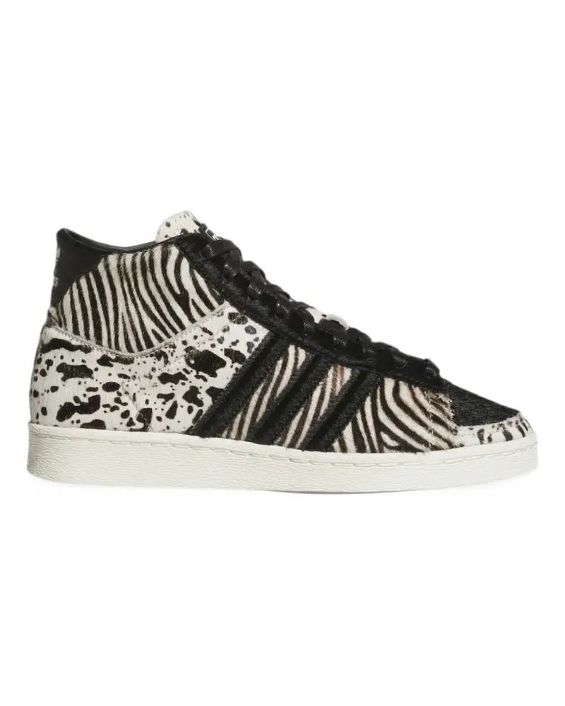 adidas Jabbar Hi animal-print sneakers - Weiß Weiß