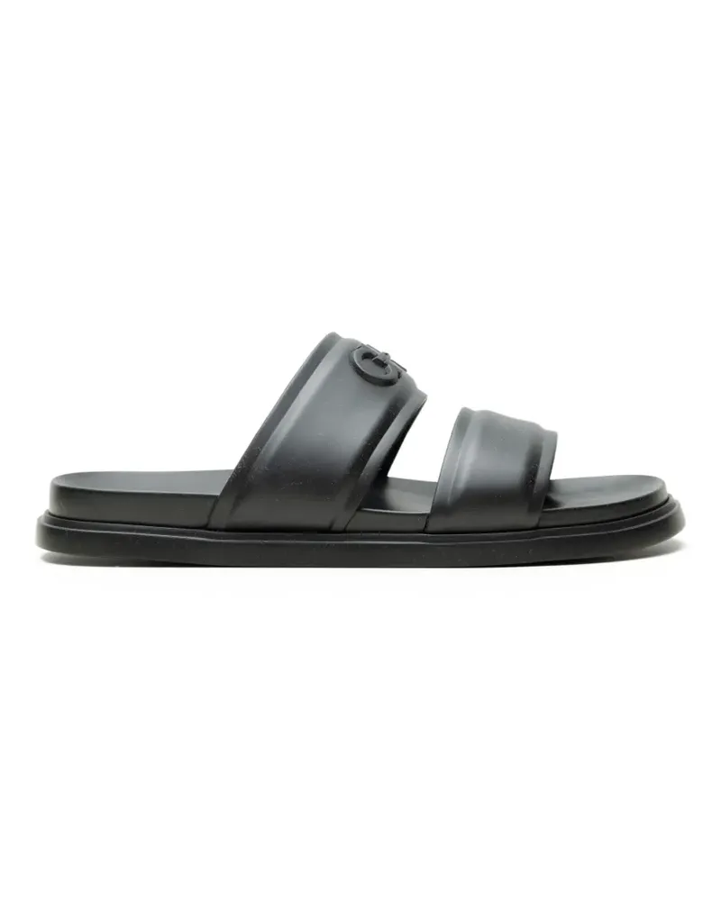 Ferragamo Gancini double-strap sandals - Schwarz Schwarz