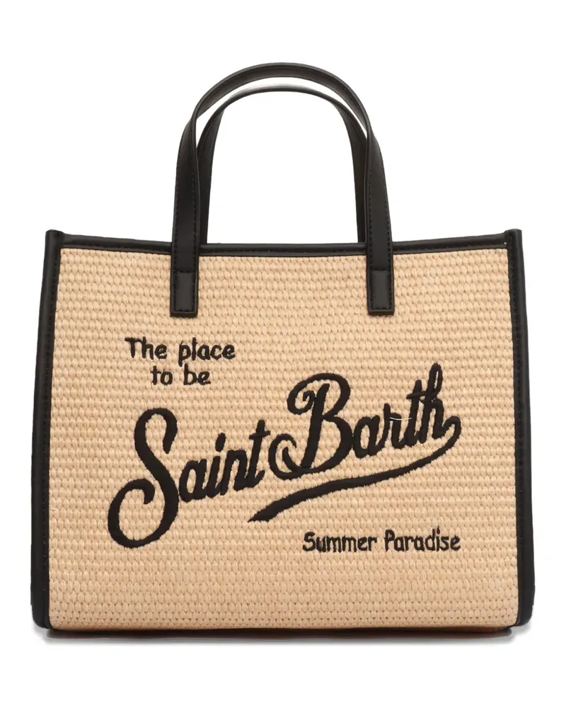MC2 Saint Barth Midi Vivian Tote Bag mit Stickerei - Nude Nude