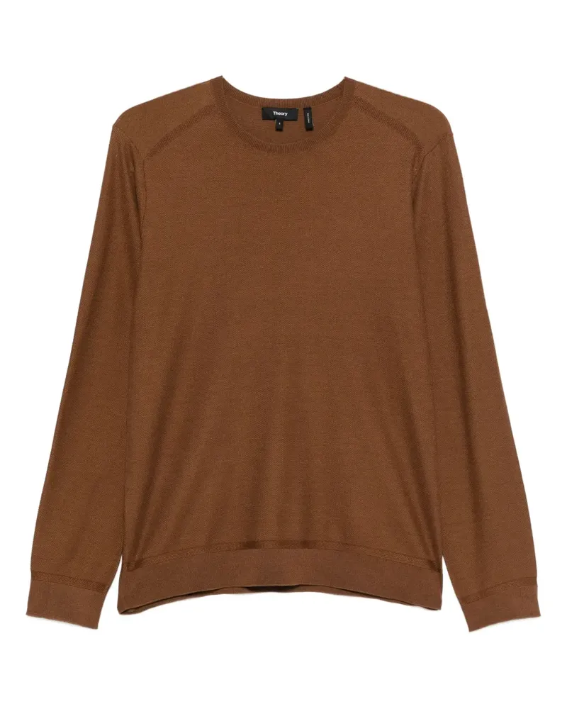 Theory Pullover mit Rundhalsausschnitt - Braun Braun