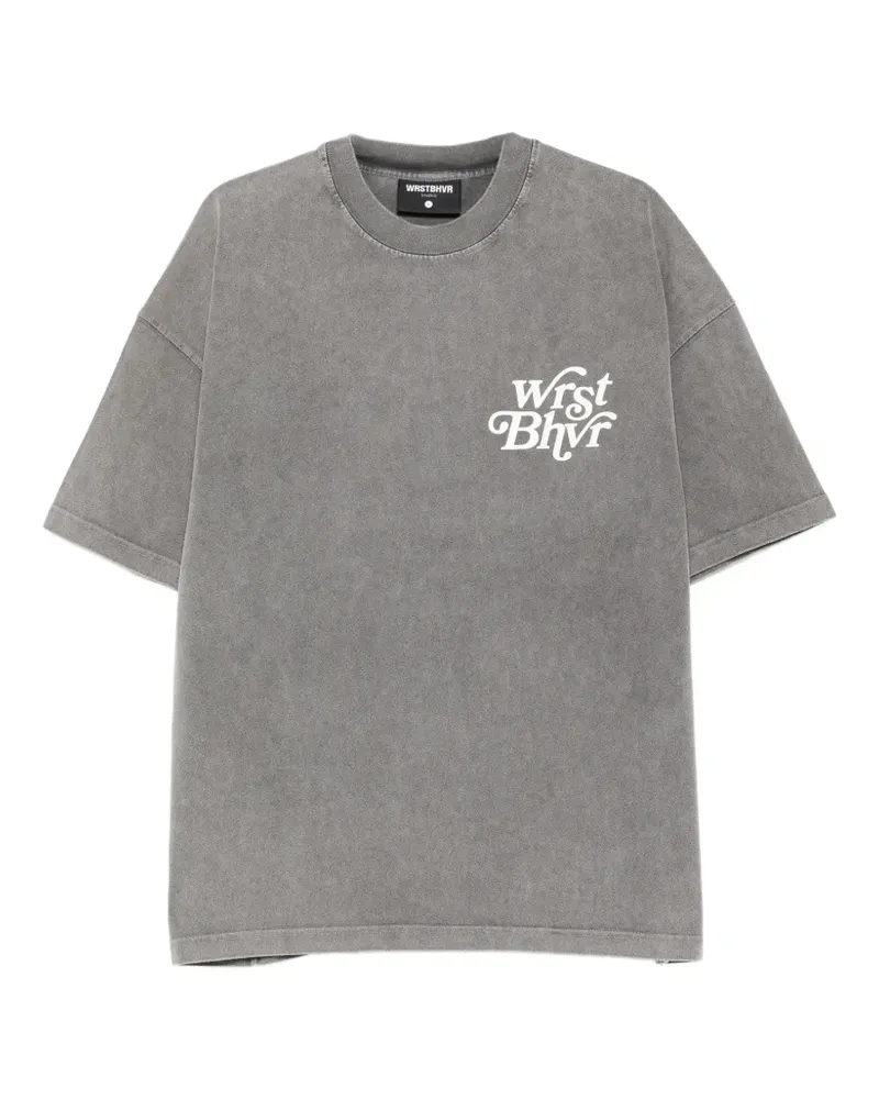WRSTBHVR Reen V2 logo-print T-shirt - Grau Grau