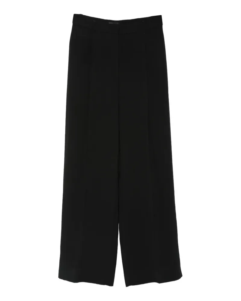 Liu Jo Hose mit Satinbesatz und Knopfmanschetten - Schwarz Schwarz