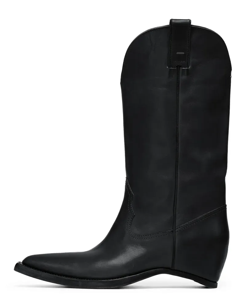 Maison Margiela pointed leather boots - Schwarz Schwarz