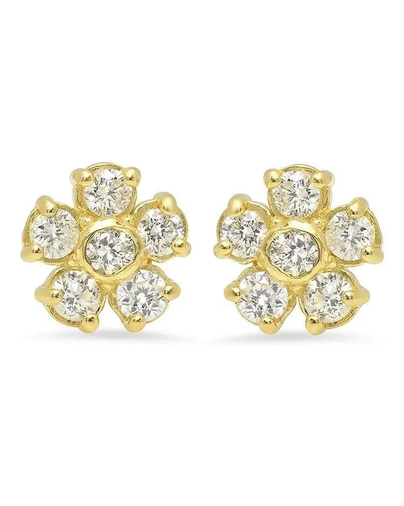 Jennifer Meyer 18kt Gelbgoldohrringe mit Diamanten Gold