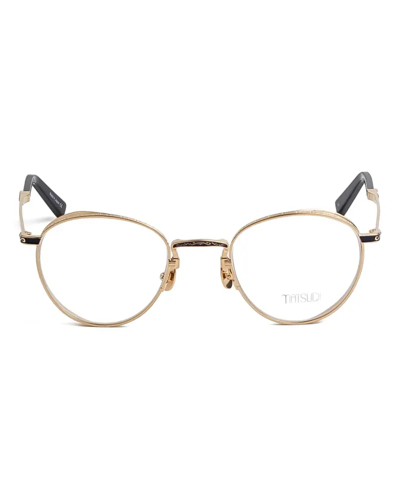 MATSUDA round metal m3164 glasses - Gold Gold