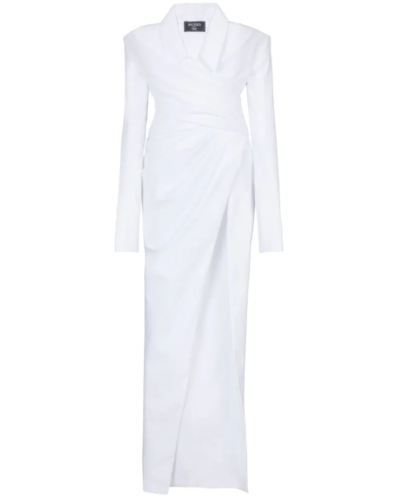 Balmain Bustier-Kleid - Weiß Weiß