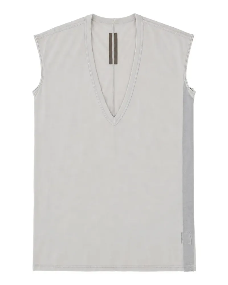 DRKSHDW by Rick Owens Dylan T-Shirt mit V-Ausschnitt - Weiß Weiß