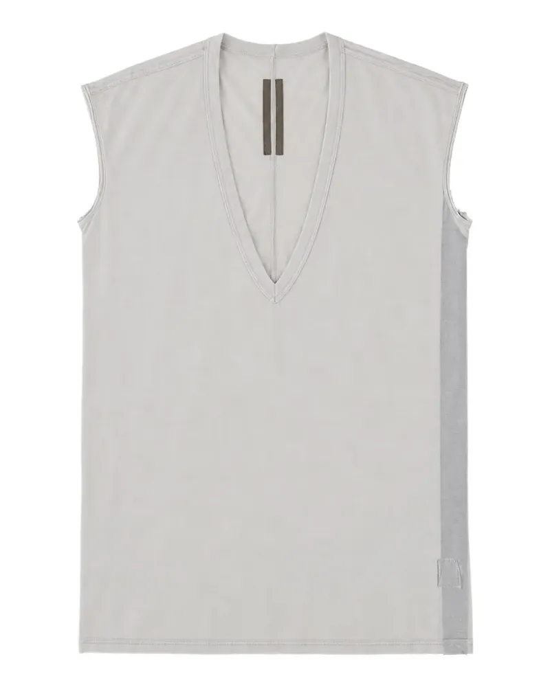 DRKSHDW by Rick Owens Dylan T-Shirt mit V-Ausschnitt - Weiß Weiß