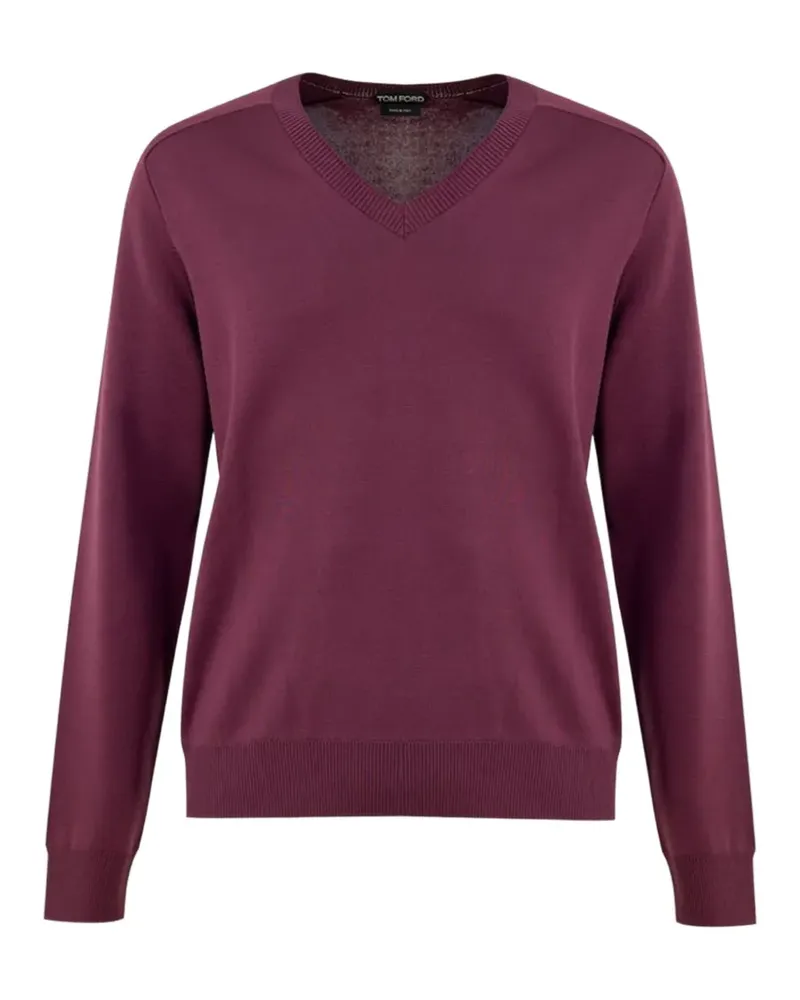 Tom Ford Kaschmirpullover mit V-Ausschnitt - Violett Violett