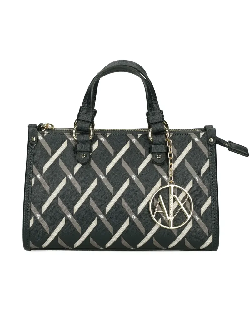 Armani Exchange Shopper mit Logo-Anhänger - Grün Grün