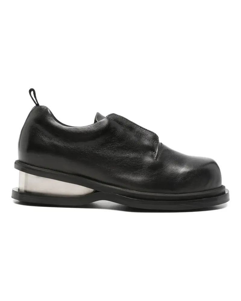 Egonlab Pulsar metal-detail derby shoes - Schwarz Schwarz