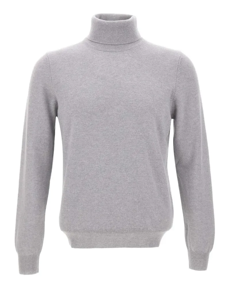Gran Sasso ribbed turtleneck sweater - Grau Grau