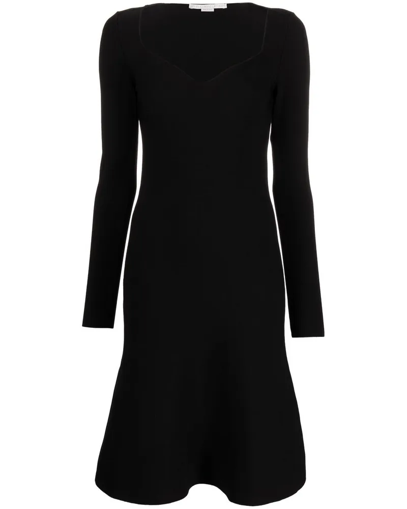 Stella McCartney Kleid mit Herzausschnitt - Schwarz Schwarz