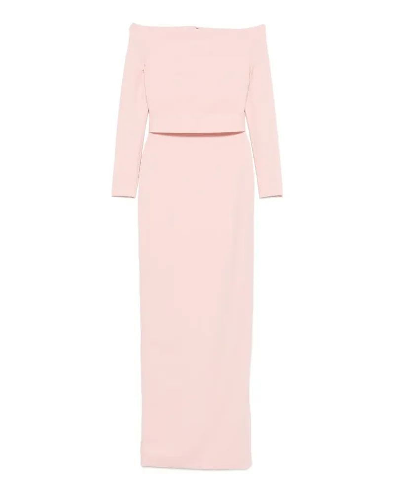 Solace London Sabina off-the-shoulder maxi dress - Rosa Rosa