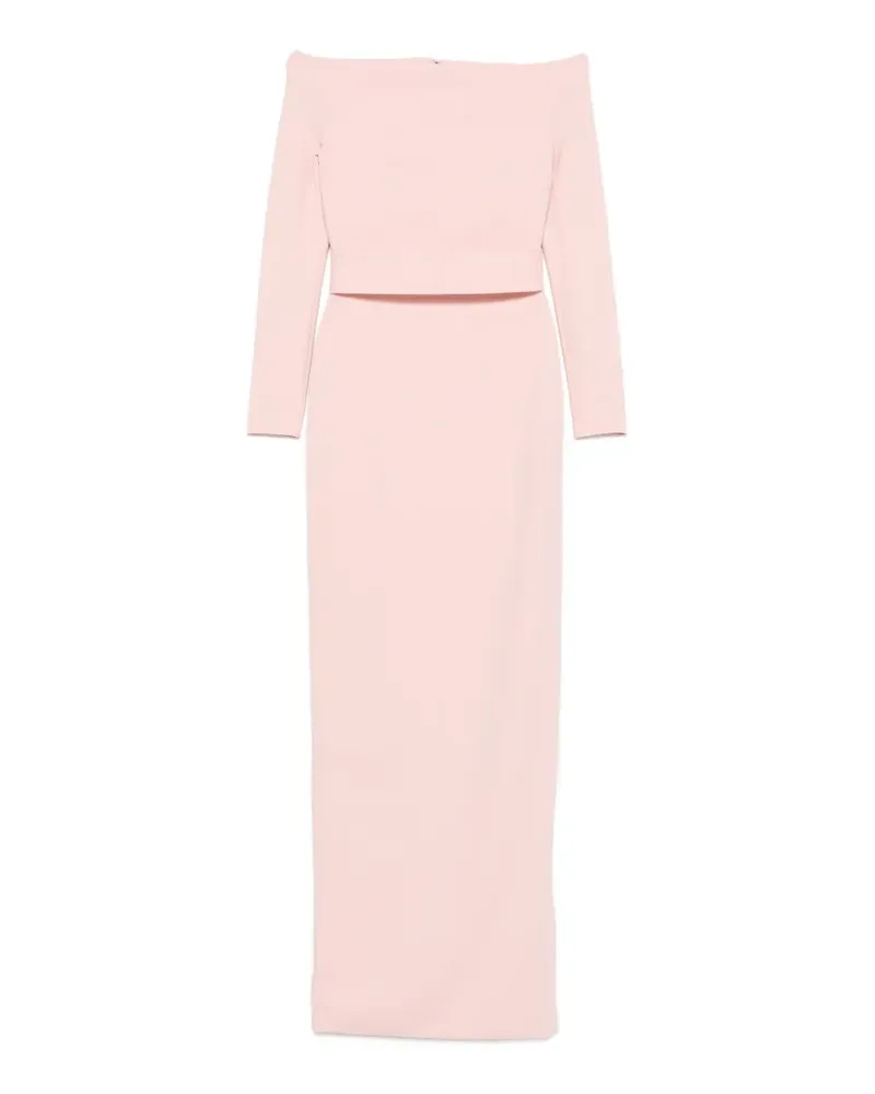 Solace London Sabina off-the-shoulder maxi dress - Rosa Rosa
