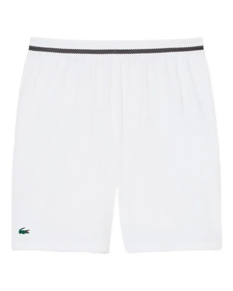 Lacoste x Novak Djokovic Shorts mit Logo - Weiß Weiß