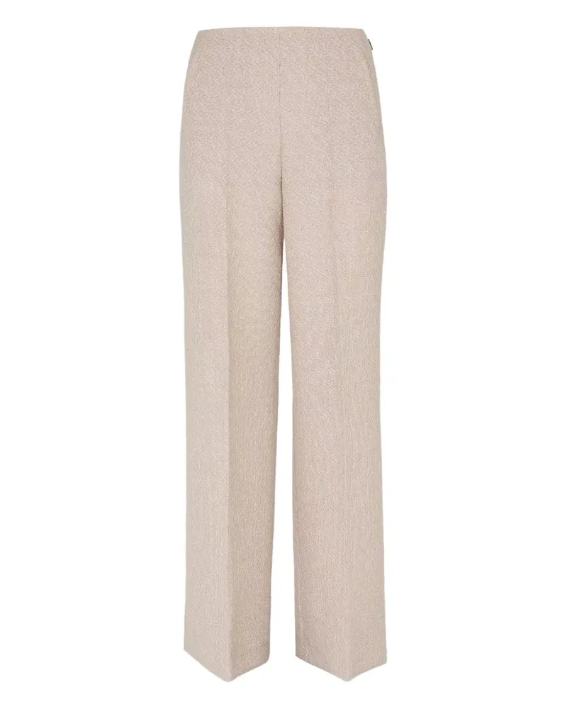 Fendi Hose mit Monogrammmuster - Nude Nude